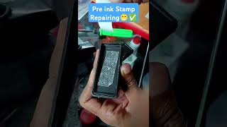 how to Repair Pre inked Rubber Stamp preinkstamp repair shortvideo [upl. by Asselim]