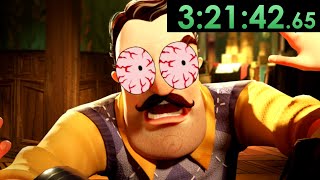 Hello Neighbor 100 speedruns are stupidly broken [upl. by Acinyt486]