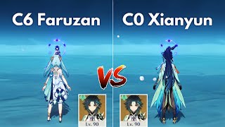 C0 Xianyun vs C6 Faruzan Best Support for Xiao Genshin Impact [upl. by Etnomaj]