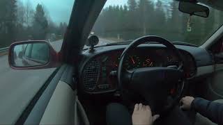 SAAB 900 Turbo in bad conditions Cool sounding 4 banger [upl. by Nybor13]