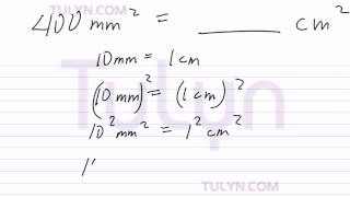 Conversion of Metric Units Squared Millimeters to Squared Centimeters [upl. by Prior868]