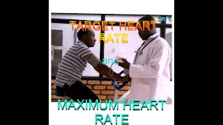 Target and maximum heart rates  exercise stress test [upl. by Asserak]