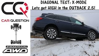 Diagonal test  Subaru Outback 25 with XMode  Short review Part 36 [upl. by Laicram]