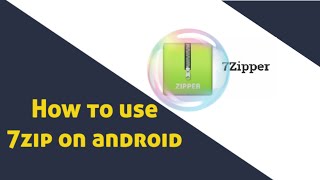 how to use 7zipper on android II 7 zip archive II best compression settings II [upl. by Ahcas960]