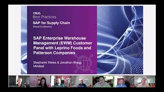 SAP Enterprise Warehouse Management EWM Customer Panel with Leprino Foods and Patterson Companies [upl. by Ayikat65]