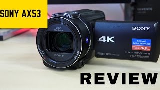 Sony FDR AX53 Handycam Perfect YouTube 4K Camera [upl. by Narag]