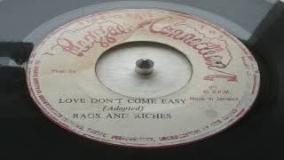 Rags amp Riches  You Cant Hurry Love  reggae connection Supremes [upl. by Nnylanna]