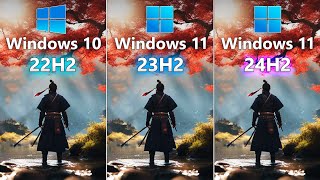 Windows 11 24H2 vs Windows 11 23H2 vs Windows 10 22H2  Gaming in 2024 [upl. by Mcclelland]