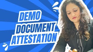 Demo document Attestation  documents attest kaise karna hai [upl. by Charlet96]