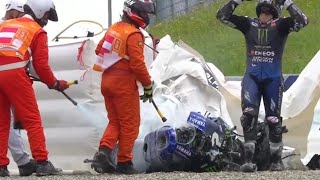 Maverick Vinales Crash M1 Vinales Meledak MotoGP Styria 2020 [upl. by Treboh961]