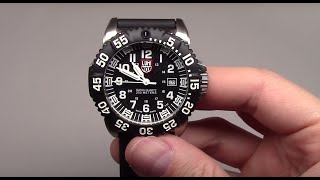 Luminox Steel Colormark Black Mens Watch Review Model 3151 [upl. by Mccourt]