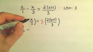 Solving a Basic Linear Equation  Example 2 [upl. by Navlys]