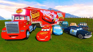 McQueen Car All Video Megamix 🆚Lighting McQueen Eater🆚McQueen Red Car 🎶 Tiles Hop EDM Rush Gameplay🎯 [upl. by Ymmit758]