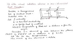 Derive One Dimensional Heat Equation  Easy method to write the derivation  21MAT21 [upl. by Aral925]