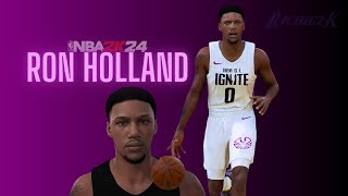 Ron Holland Face Creation NBA 2K24 [upl. by Ahsinut]