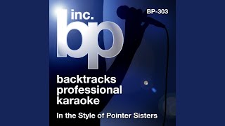 Neutron Dance Karaoke With Background Vocals In the Style of Pointer Sisters [upl. by Atram]