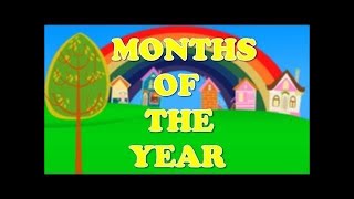 Months of the Year Song  12 Months of the Year  Months Of The Year Song Nursery Rhyme [upl. by Ananna]