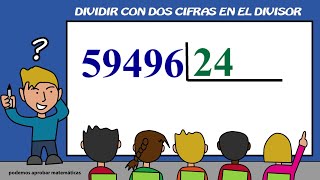 Divisiones exactas Como dividir por 2 cifras Ejercicio 01 [upl. by Chavez]