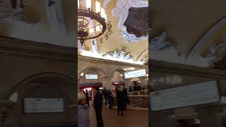 Real Moscow metro shorts  komsomolskaya station shortsvideo metro moscowmetro traveltimes [upl. by Llemaj144]