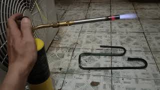 Blower Outdoor Fan vs Tornado Mapp Gas Torch brazing copper pipe [upl. by Adnulahs915]