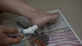 Dry cracked heel remedy  Emjoi Micro Pedi demo and review [upl. by Rehptosirhc]