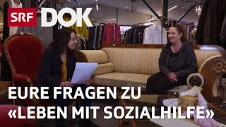 QampA zu «Mona Vetsch im Brockenhaus  Leben mit Sozialhilfe»  Mona mittendrin 2020  SRF Dok [upl. by Zobkiw]