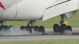 A380 wheels closeup [upl. by Sucy]