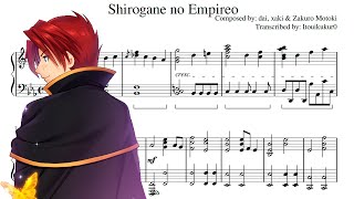 Shirogane no Empireo  Umineko no Naku Koro ni Saku Piano Transcription [upl. by Aelber]