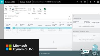 How to work with journals in Dynamics 365 Business Central [upl. by Dirgni]