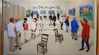 David Hockney Living in Colour at Halcyon Harrods [upl. by Nahsed]