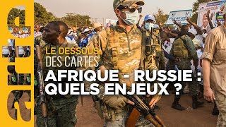 Afrique  quelle influence russe   Le dessous des cartes  ARTE [upl. by Naujek]