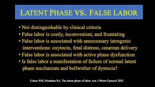 3  The Latent Phase of Labor [upl. by Clausen]