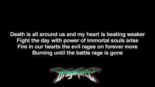 DragonForce  Storming The Burning Fields  Lyrics on screen  HD [upl. by Fawnia]