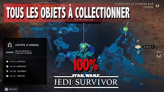 CRYPTE DUHRMA  TOUS LES OBJETS À COLLECTIONNER  ESSENCE   STAR WARS JEDI SURVIVOR [upl. by Lorine]