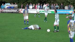 22092012 Rode kaarten tijdens stadsderby VV Dokkum  Be Quick Dokkum  RTV NOF [upl. by Cammi]