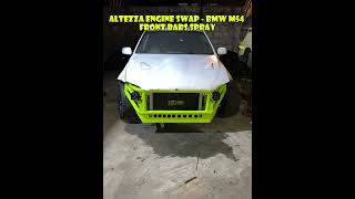 BMW 328i M54  ALTEZZA ENGINE SWAP  FRONT BARS SPRAYED [upl. by Asira]