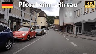 Pforzheim  Hirsau 🇩🇪 Driving Germany 4K [upl. by Alain]