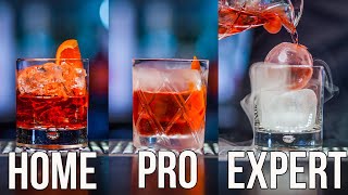 How To Make a Negroni Cocktail Home  Pro  Expert [upl. by Anurb]