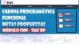 Cadena Programática Funciona en el Módulo PMBSO  SIAF RP [upl. by Paco132]