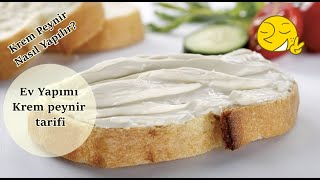 🧀 KREM PEYNİR YAPIMI  Krem peynir nasıl yapılır Evde Krem Peynir yapımı 💯 gerçek tarif [upl. by Liarret677]