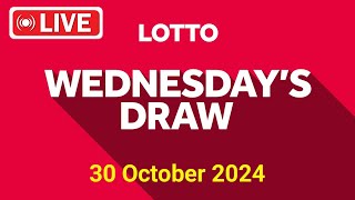 The National Lottery Lotto Draw Live results from Wednesday 30 Oct 2024  tonights lotto Draw [upl. by Burkhart]