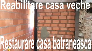 Reabilitare structura de rezistenta casa veche🏡Modificarerenovare casa veche batrineasca de la tara [upl. by Omsare]