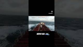 NORTH SEA “Roughest of all “ seafarer marineengineer shiplife trendingshorts supportmychannel [upl. by Barabbas]