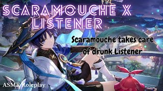 ASMR Scaramouche takes care of drunk Listener  Genshin Impact ASMR [upl. by Noyrb439]