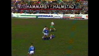 Hammarby IF  Halmstads BK Allsvenskan 1990 [upl. by Ruder]