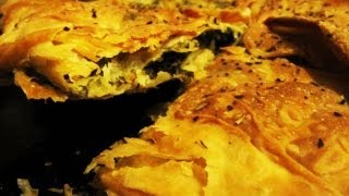 How to make an easy Filo Pastry Phyllo Dough from scratch fast method less rolling [upl. by Heigl]