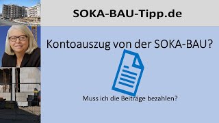 Arbeitgeber aufgepasst  stimmt der Betriebskontoauszug der SOKABAU [upl. by Hirai]