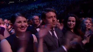 Aidan Turner and Heida Reed presenting Best Drama at NTAs 2016 [upl. by Aneerol828]