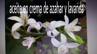 DIY ACEITE ANTIEDAD DE LAVANDA Y AZAHAR EN CREMA PARA CARA Y CUERPO [upl. by Eneg228]