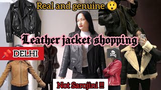 Winter jackets  Delhi  Leather jacket shopping  Delhi  Better than sarojini [upl. by Anyotal]